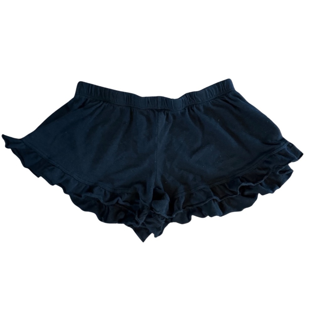 Lucy Girls Black ruffle shorts Sz Medium  Dennys NY IN GREAT CONDITION